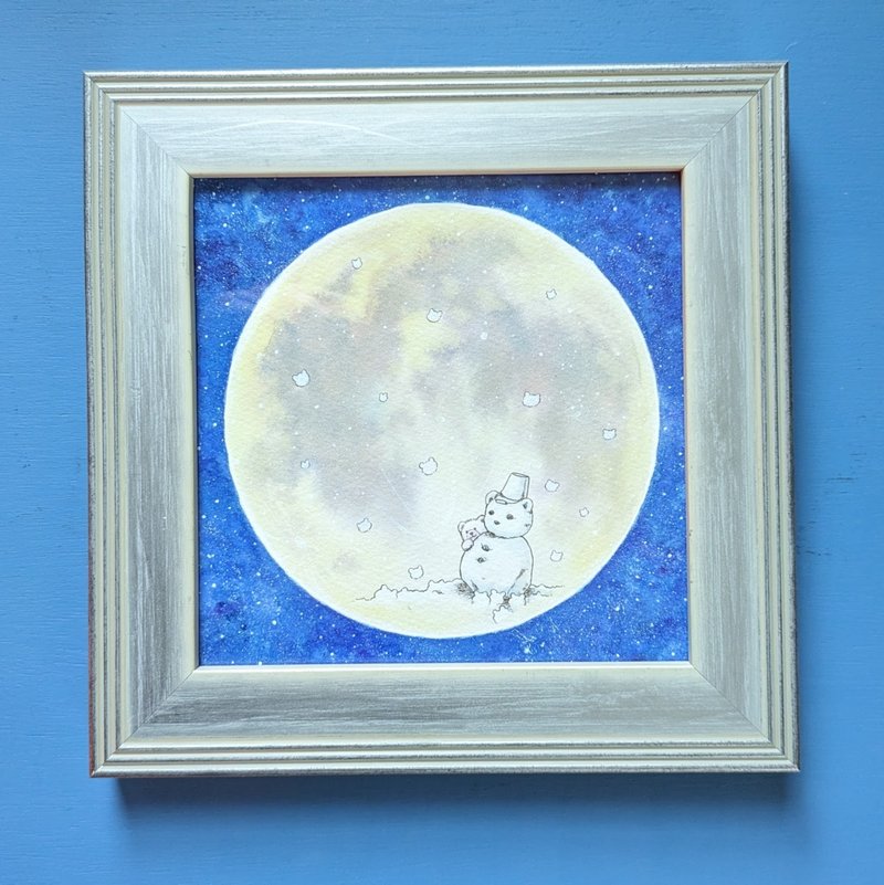 [原画/有框] 熊幸 - 海报/装饰画/版画 - 纸 蓝色