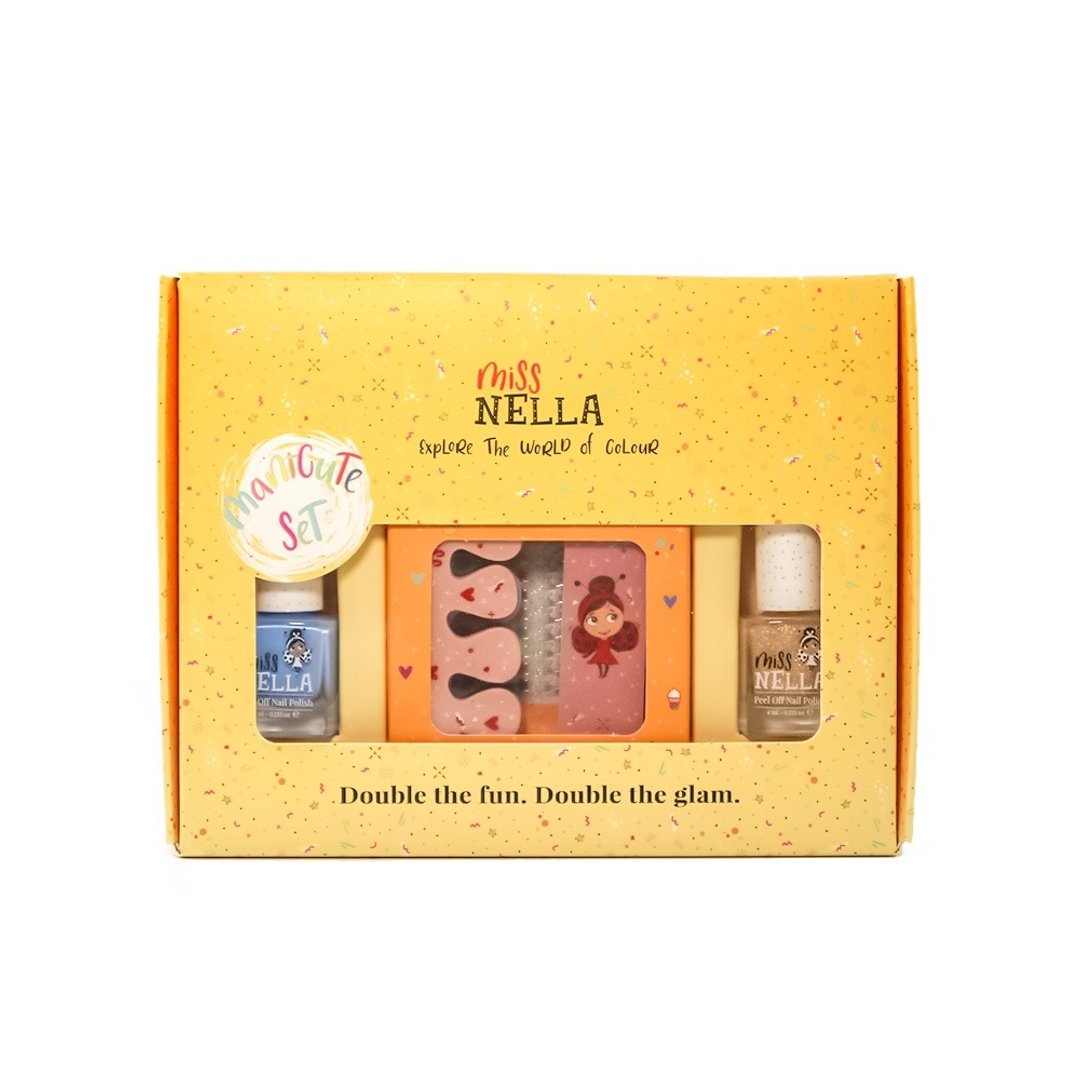 英国【Miss NELLA】儿童水性彩妆万花筒系列 3入组合-月光宝盒 - 指甲油/指甲贴 - 其他材质 多色