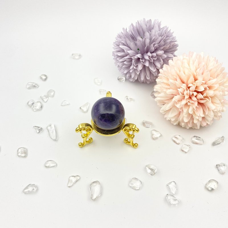 梦幻紫晶球连底座 | 水晶 | 水晶球 | 水晶摆件 - 其他 - 水晶 紫色