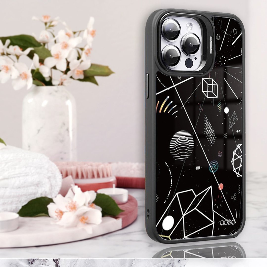 apbs iPhone 全系列 防摔合金框隐形立架手机壳 - 几何 - 冥想 - 手机壳/手机套 - 其他材质 多色