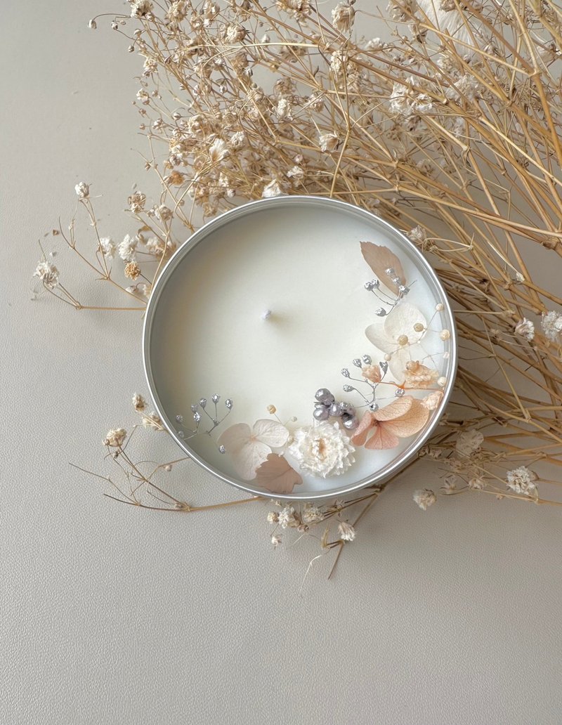 【烛.花】定制 | 干燥花旅行蜡烛 花束香氛 生日礼物 情人节礼物 - 蜡烛/烛台 - 蜡 黑色