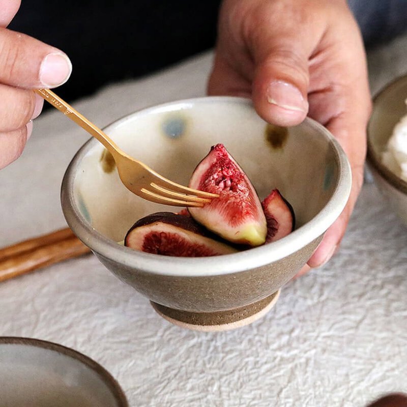 小石原器皿 小石原器皿  3.5 Sansai碗 碗 棕色 棕色 11厘米 - 碗 - 陶 咖啡色