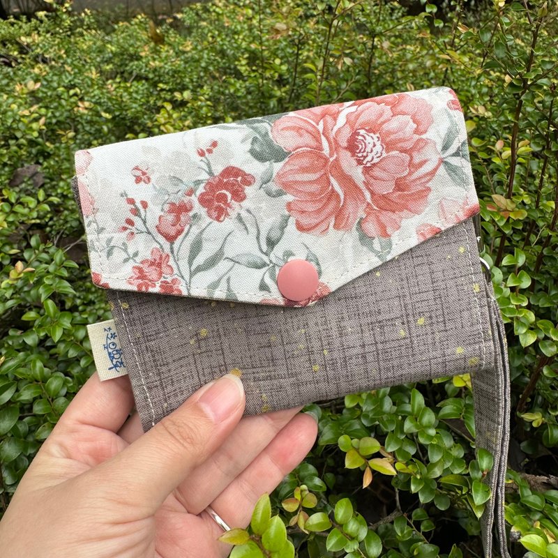 花是鲸喜_三层随身零钱包_气质古典花园 - 零钱包 - 棉．麻 