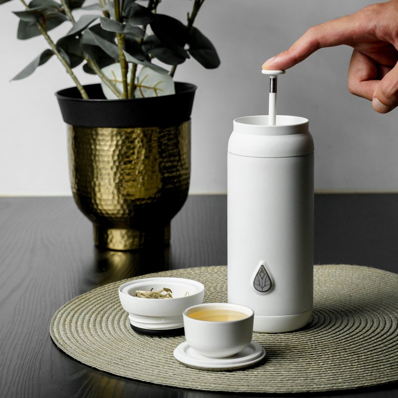 【初芳宇】ECLIPSE 随行滤茶壶-茉莉白 - 茶具/茶杯 - 不锈钢 