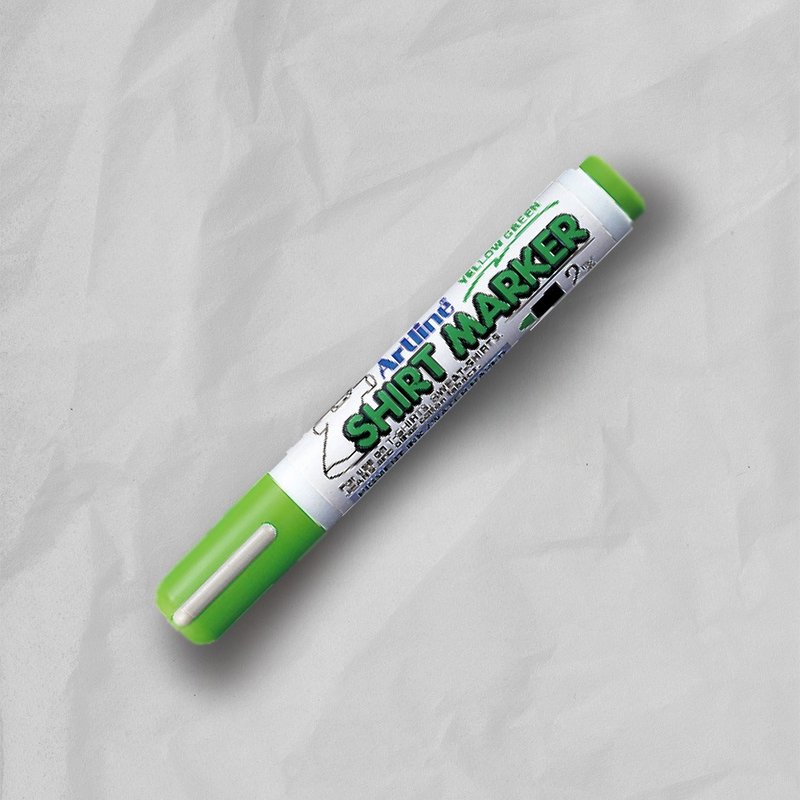 日本 SHACHIHATA  画布彩绘笔-黄绿 - 其他书写用品 - 塑料 绿色