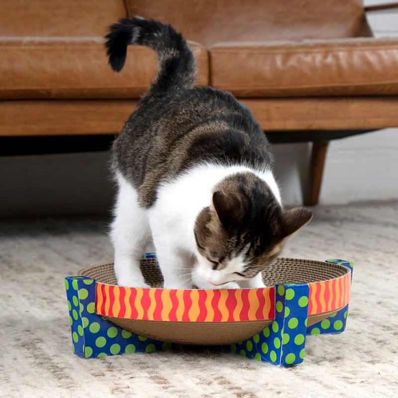 猫玩具 圆盘猫抓板 逗猫 - 抓板/跳台 - 纸 