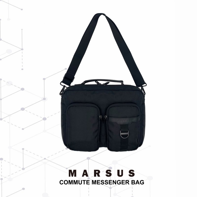 MARSUS COMMUTE CROSSBODY 尼龙百搭防泼水笔电侧背包 - 侧背包/斜挎包 - 聚酯纤维 