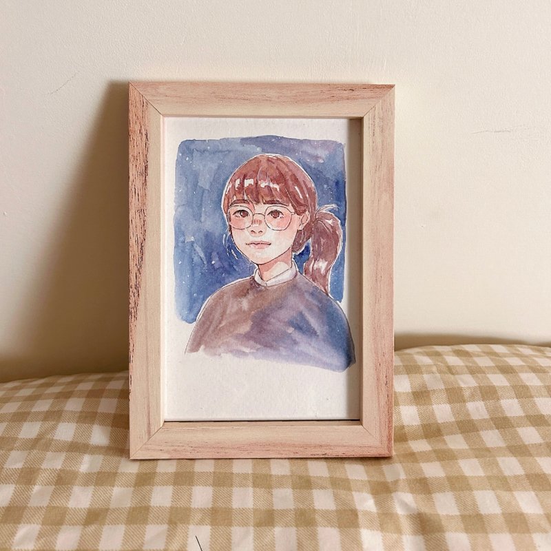 水彩人像绘制 - 订制画像 - 纸 