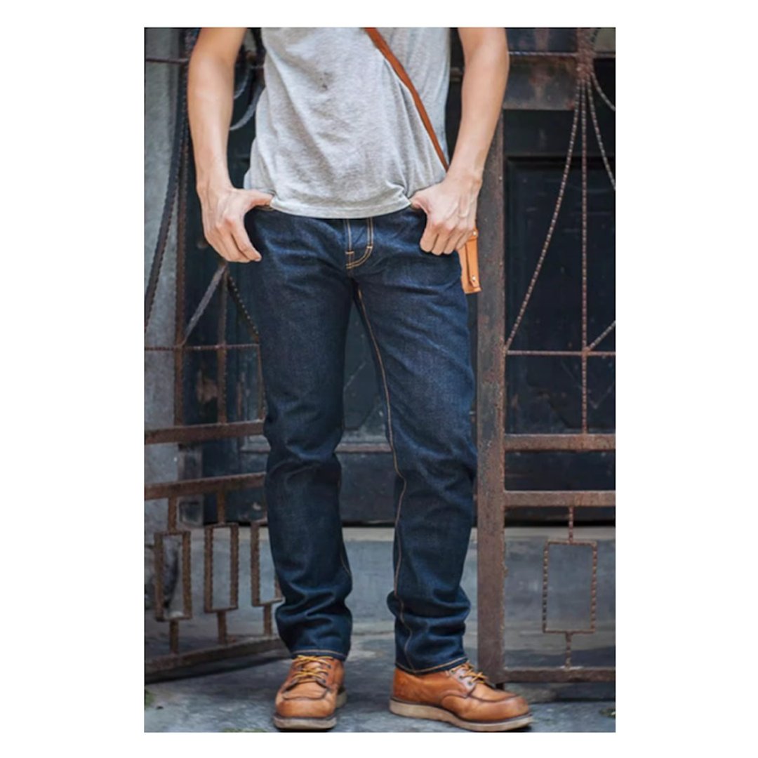 511xx牛仔裤 桃太郎16oz 粉红赤耳 养牛入门款 DENIM - 男士长裤 - 棉 蓝色