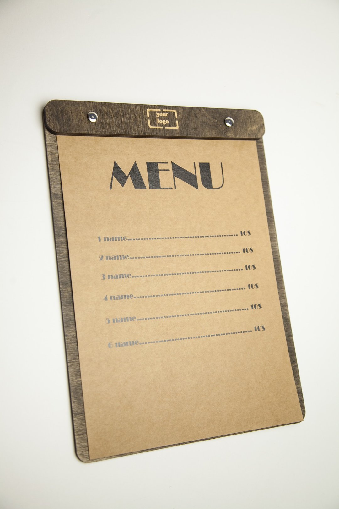 Wooden Menu FREE ENGRAVING - 其他 - 木头 多色