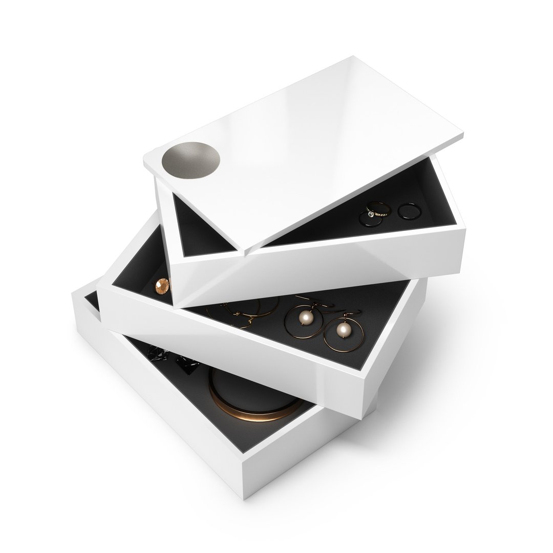 Umbra Spindle 白色首饰盒 - 收纳用品 - 其他材质 白色