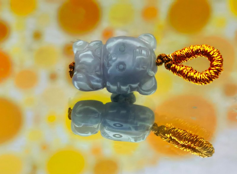 十二生肖系列 - (虎)翡翠吊坠配手编手绳 - 吊饰 - 宝石 