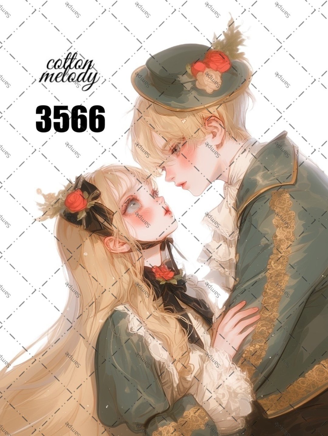 original sticker no.3566 人物贴纸 原创贴纸 原创人物贴纸 装饰贴纸 cotton melody - 贴纸 - 纸 