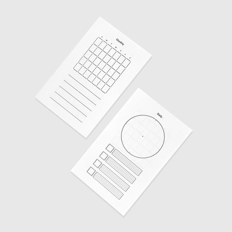 行程 | 日记用纸 - 便条纸/标签贴 - 纸 白色