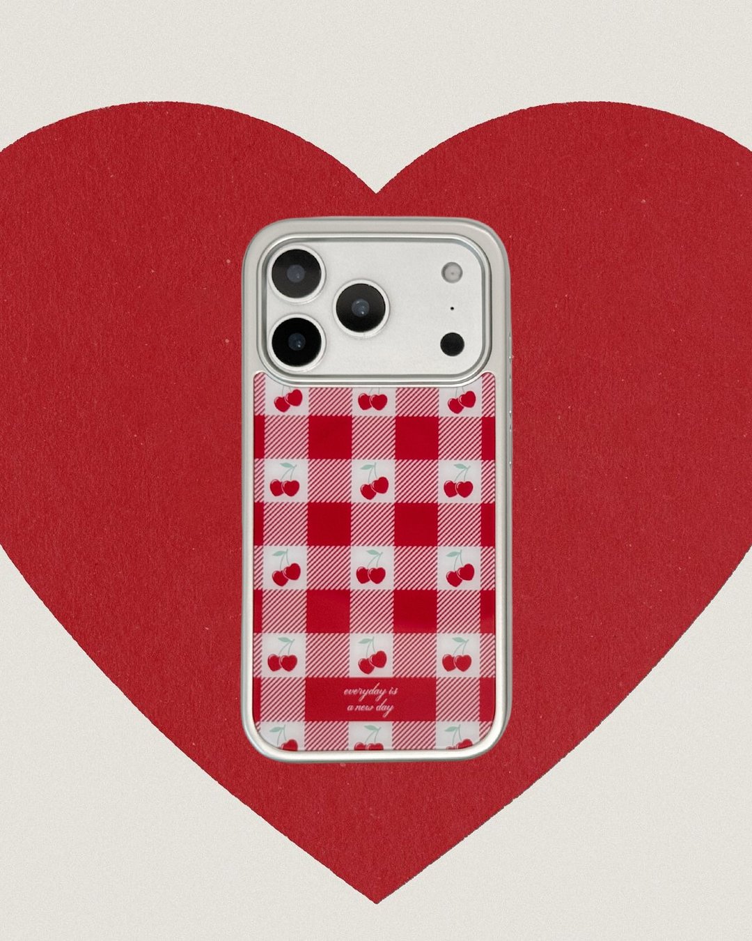 【The Ruby Reds on Picnic Day】银框亮面MagSafe iPhone Case - 手机壳/手机套 - 其他材质 