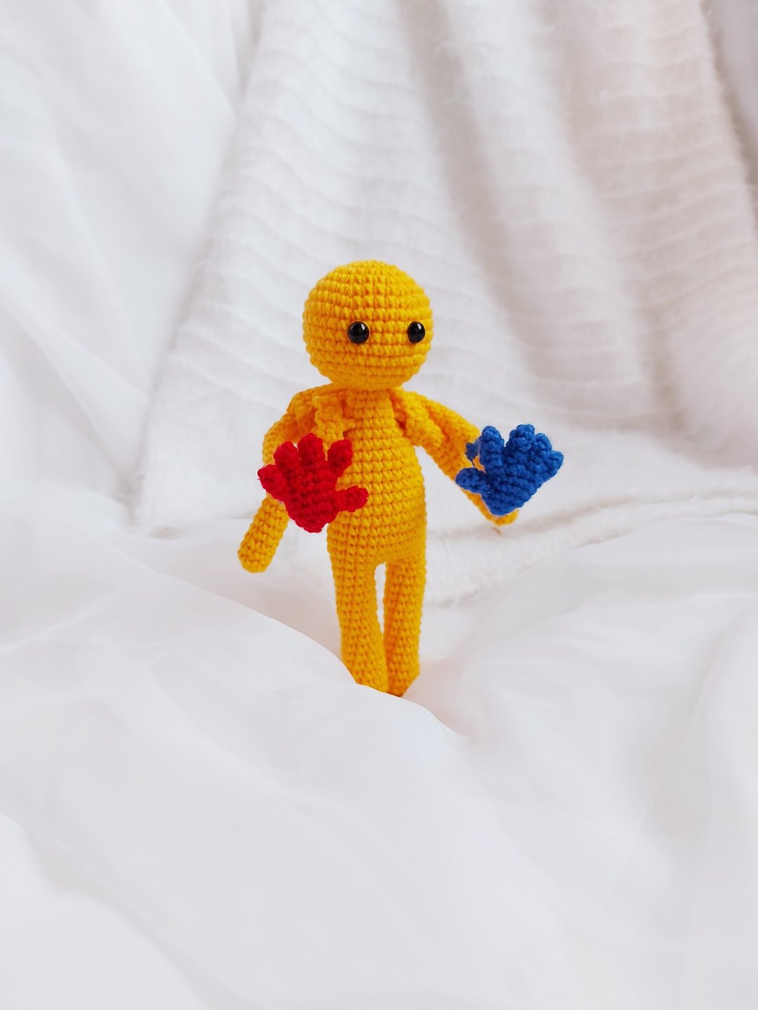 Poppy playtime player Huggy Wuggy Plush toy - 玩具/玩偶 - 绣线 黄色