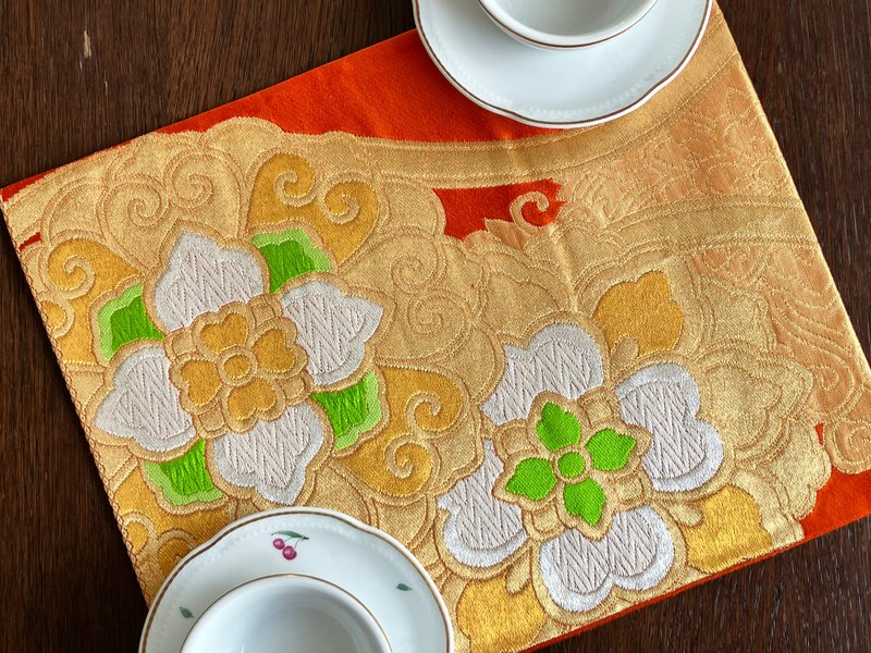 和服带餐垫 PM018 - 餐垫/桌巾 - 丝．绢 橘色