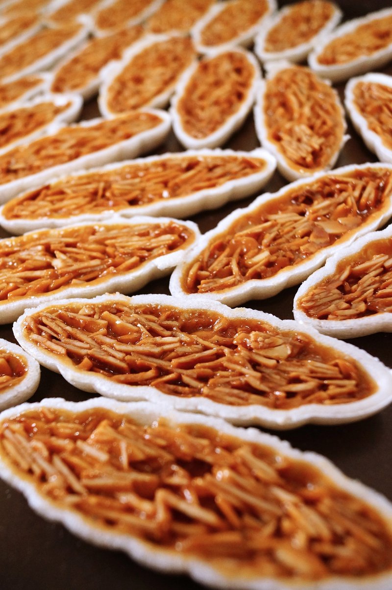 法式焦糖蜂蜜杏仁船/盒装15入 - 手工饼干 - 塑料 