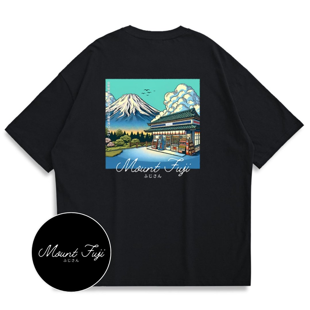 【CREEPS】Mount Fuji with Lawson 宽松重磅印花T恤 210g - 男装上衣/T 恤 - 棉 多色