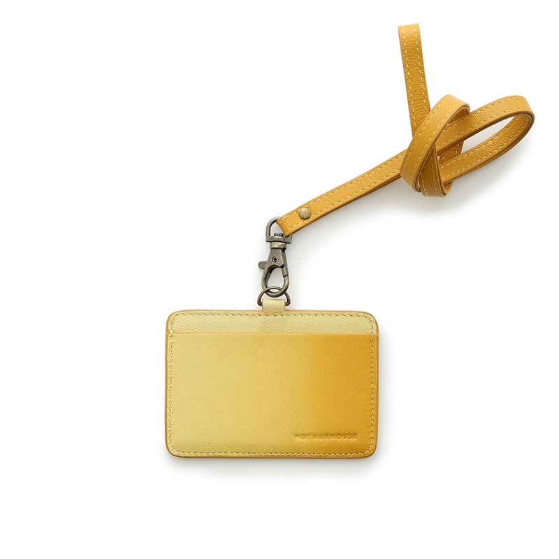 Irodori 季节色彩识别证套-福春 - 证件套/卡套 - 真皮 黄色