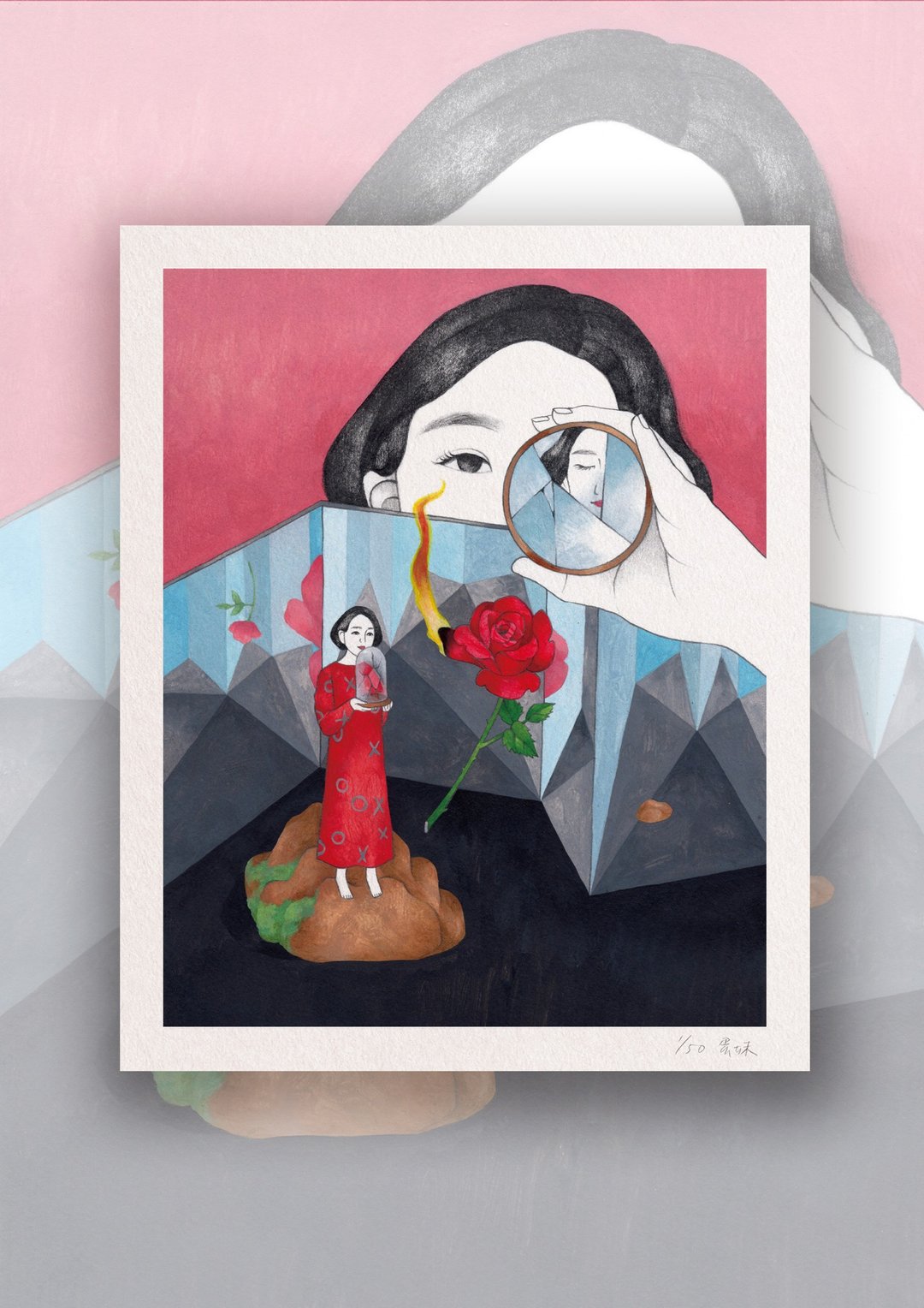 艺术微喷复制图 | 生活短篇集【自我怀疑论者的实验与辩证】 - 海报/装饰画/版画 - 纸 红色