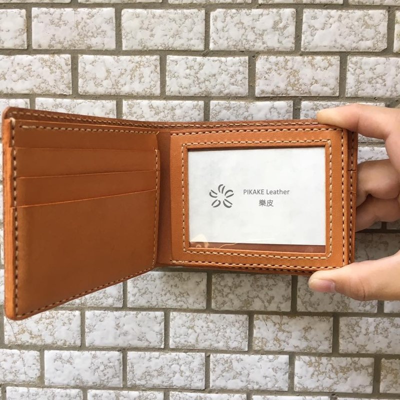 左翻右翻皮革短皮夹 - 皮夹/钱包 - 真皮 多色