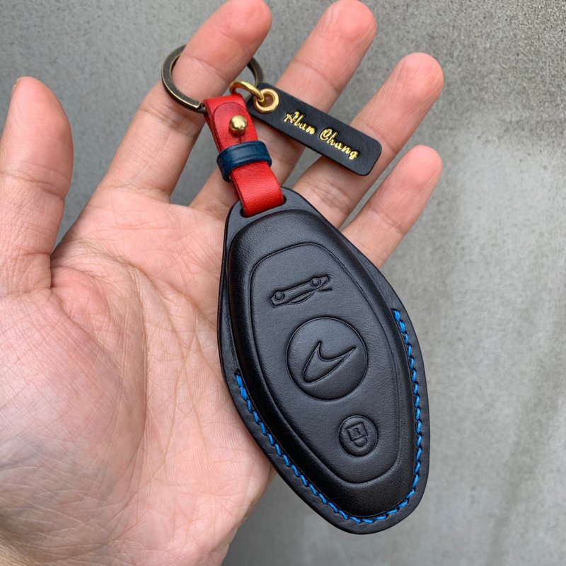 麦拉伦 Buttero 钥匙皮套 McLaren 570s 720s 600LT 675LT 540C - 钥匙链/钥匙包 - 真皮 灰色