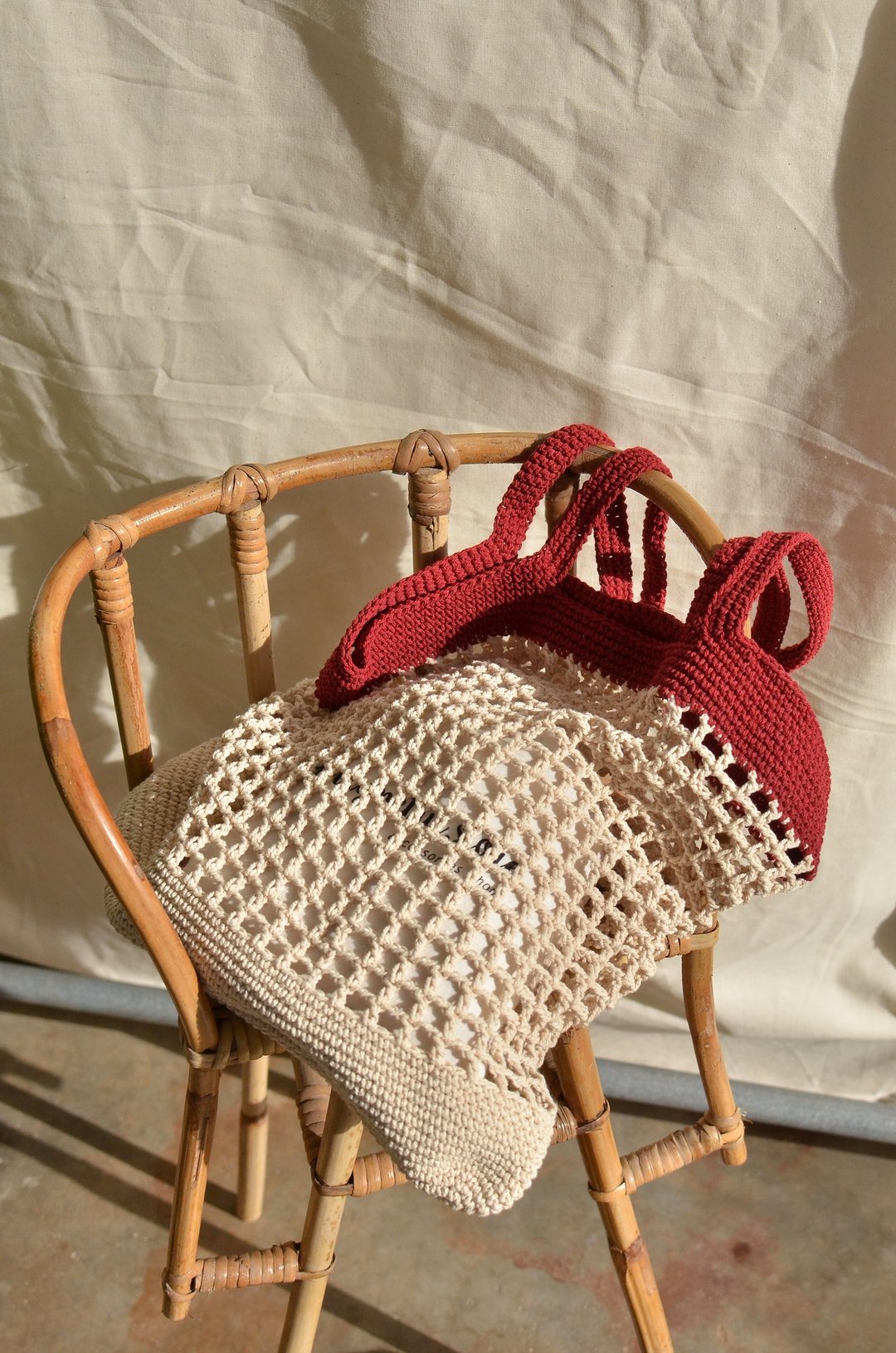 Nadia Crochet Bag - 手提包/手提袋 - 棉 多色