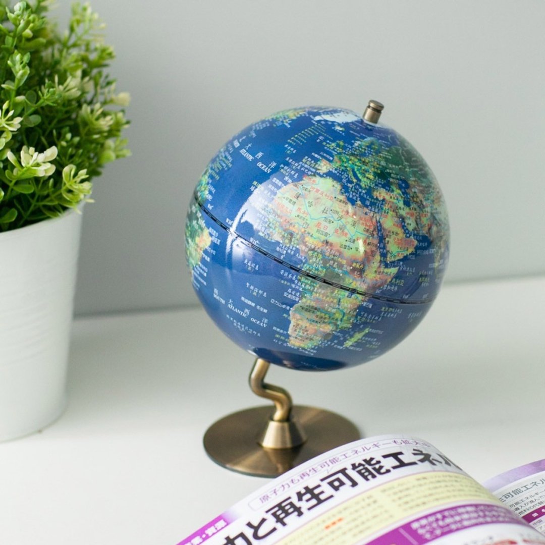 SkyGlobe 5寸卫星原貌金属底座地球仪(中文版) - 其他 - 其他金属 蓝色
