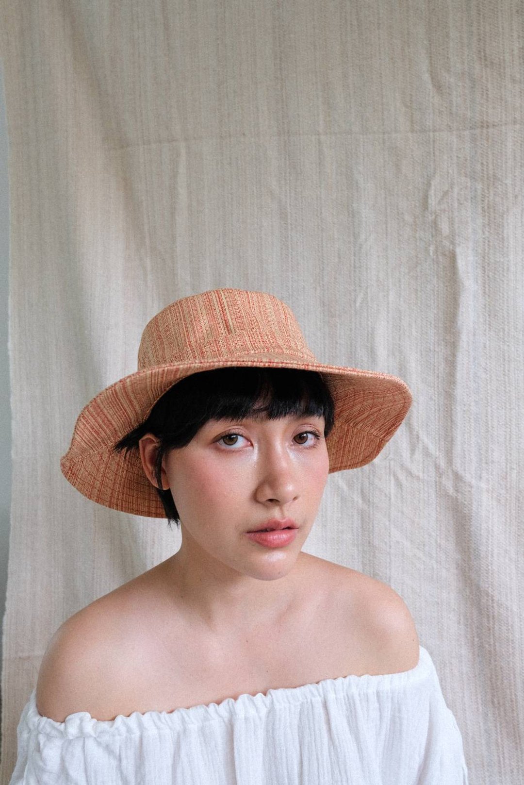 Urban walden Bucket Hat Woven Orange - 帽子 - 其他材质 