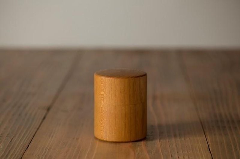 [Order product] of mulberry trees of potter's wheel ground tea caddy (small) - 茶具/茶杯 - 木头 咖啡色
