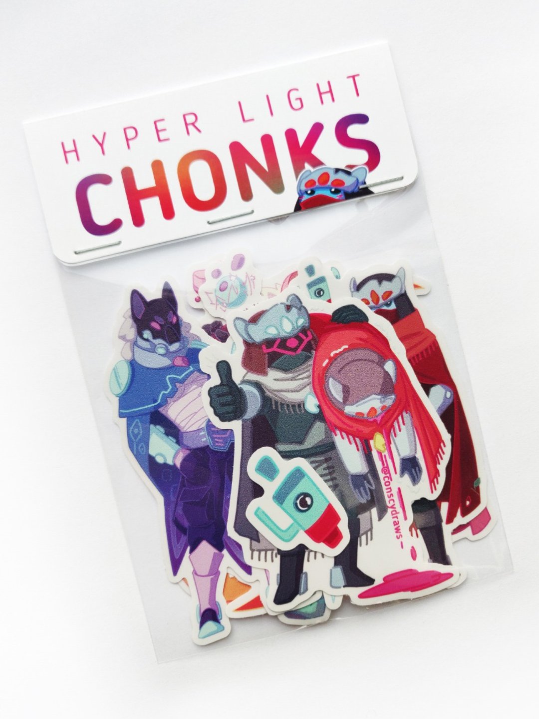 Hyper Light Chonks - vinyl sticker pack (6 + 5 pc.) - 贴纸 - 防水材质 多色