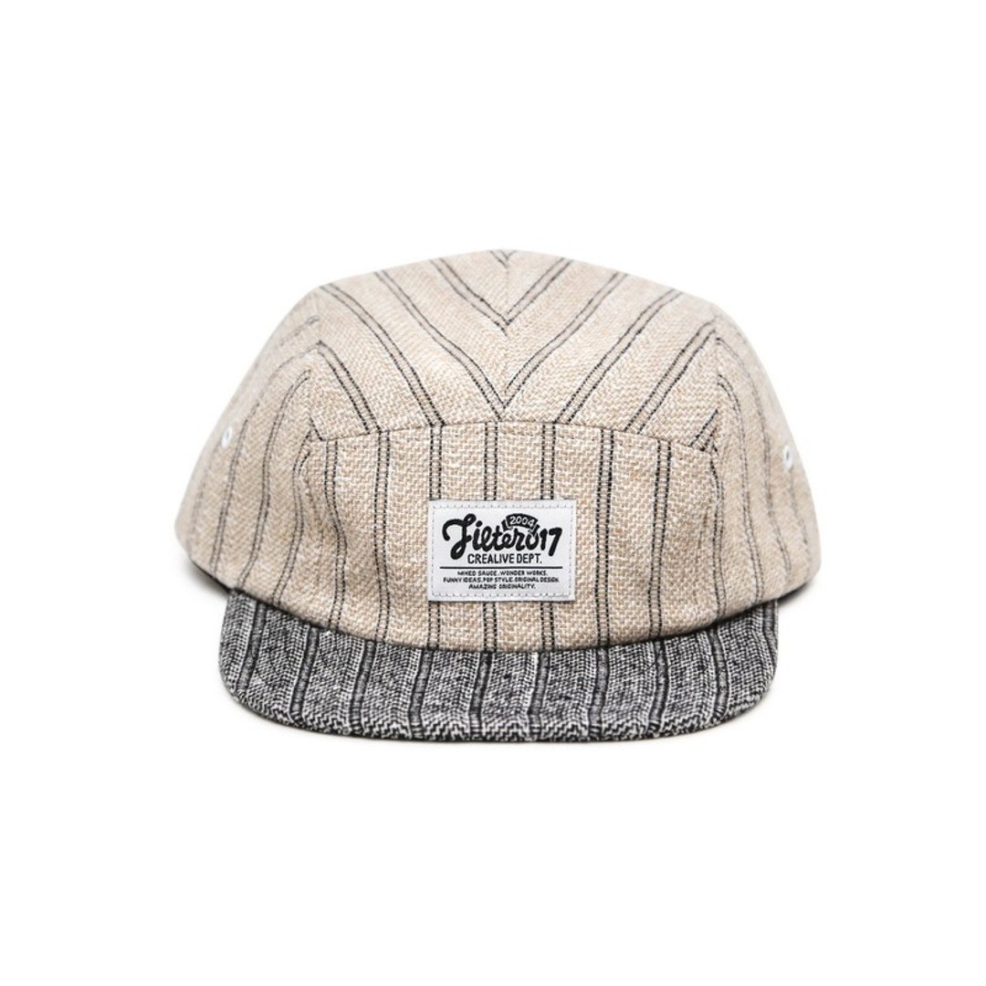 Filter017 Label 5-panel Cap Filter017 棉麻条纹五分割帽 - 帽子 - 棉 多色