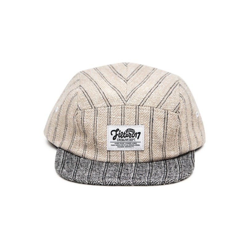 Filter017 Label 5-panel Cap Filter017 棉麻条纹五分割帽 - 帽子 - 棉．麻 多色