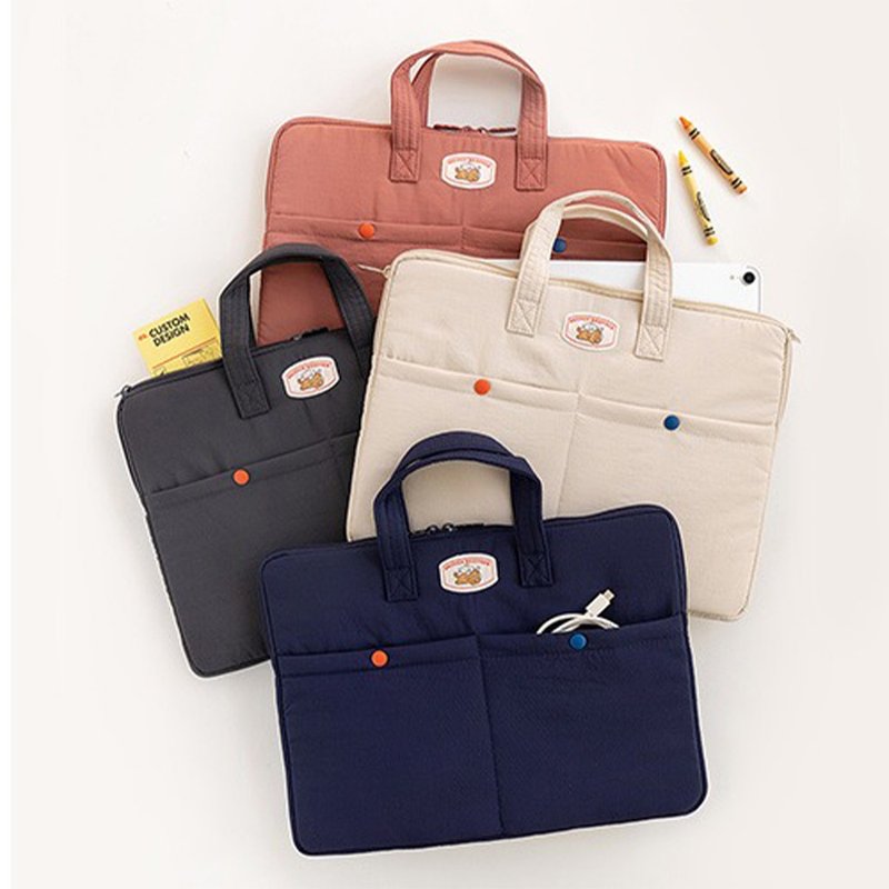 Romane Brunch Brother 贵宾狗布面13寸横式电脑包 - 平板/电脑保护壳 - 聚酯纤维 