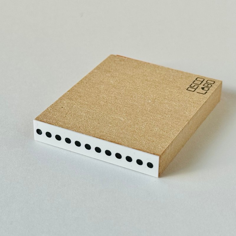 形状×图样 线条 直线圆点【shape x pattern line: straight dot】 - 印章/印台 - 橡胶 