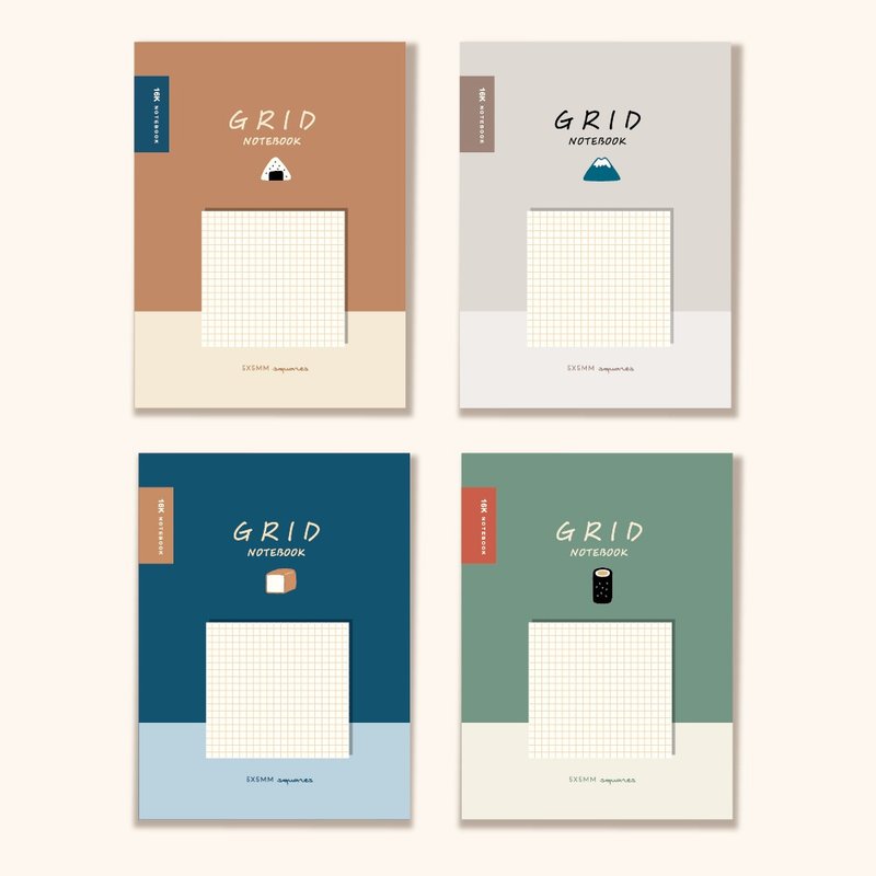 简单生活系列 CN-16203 小呸角16K方格加厚定页笔记 - 笔记本/手帐 - 纸 