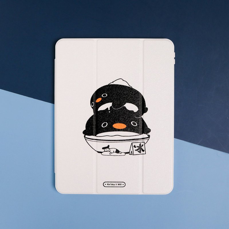 【限时特卖】iPad 插画家联名保护壳【企鹅软泥冰】右侧笔槽款 - 平板/电脑保护壳 - 其他材质 黑色
