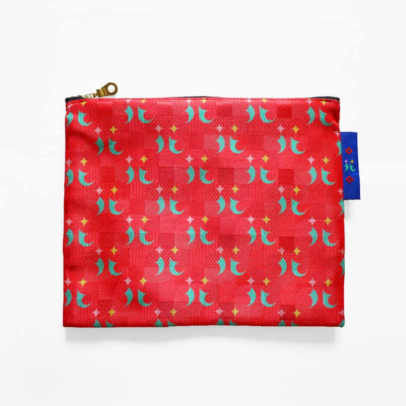 花花拉链收纳袋 (小LOGO版) - 化妆包/杂物包 - 聚酯纤维 多色