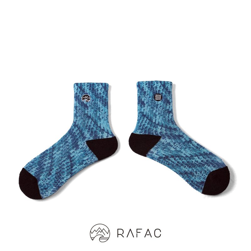 故宫x RAFAC 咖啡纱机能动动童袜_快雪时晴帖_晴天蓝 - 袜子 - 环保材料 蓝色