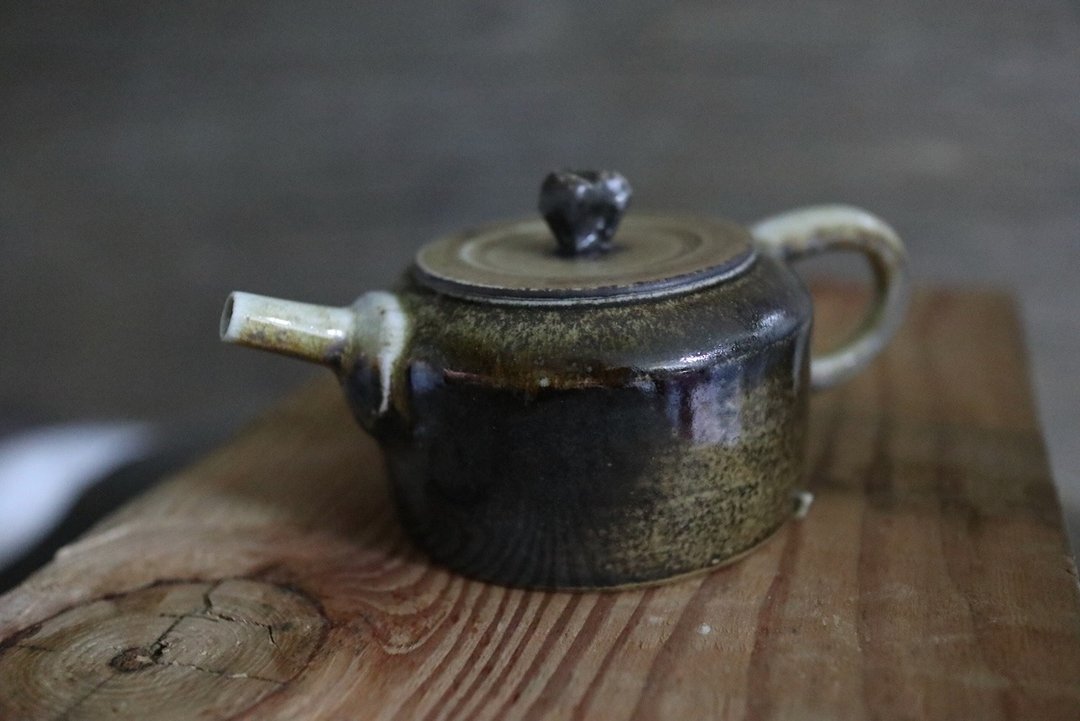 柴烧小陶壶 - 茶具/茶杯 - 陶 咖啡色