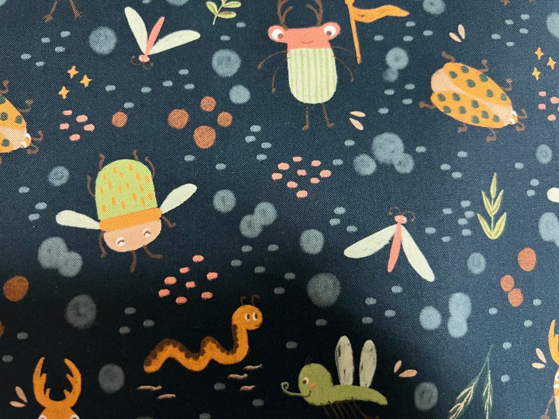 客订可爱小昆虫手机背袋-轻便斜背包+真皮敲字皮标+包装盒 - 侧背包/斜挎包 - 棉．麻 蓝色