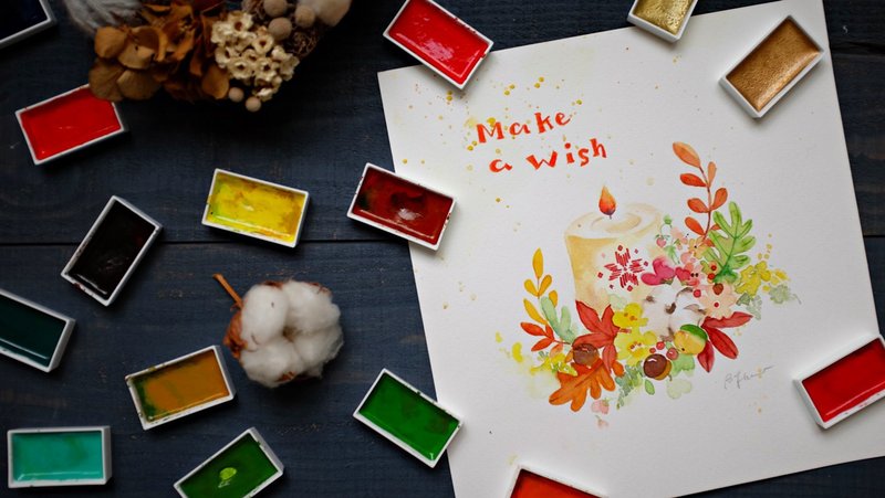 10月水彩插画课*体验活动 - 插画/绘画/写字 - 纸 