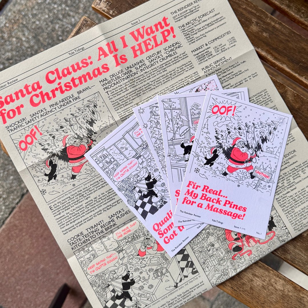 Issue 1 全系列组合 四张明信片 + 报纸海报 - 卡片/明信片 - 纸 