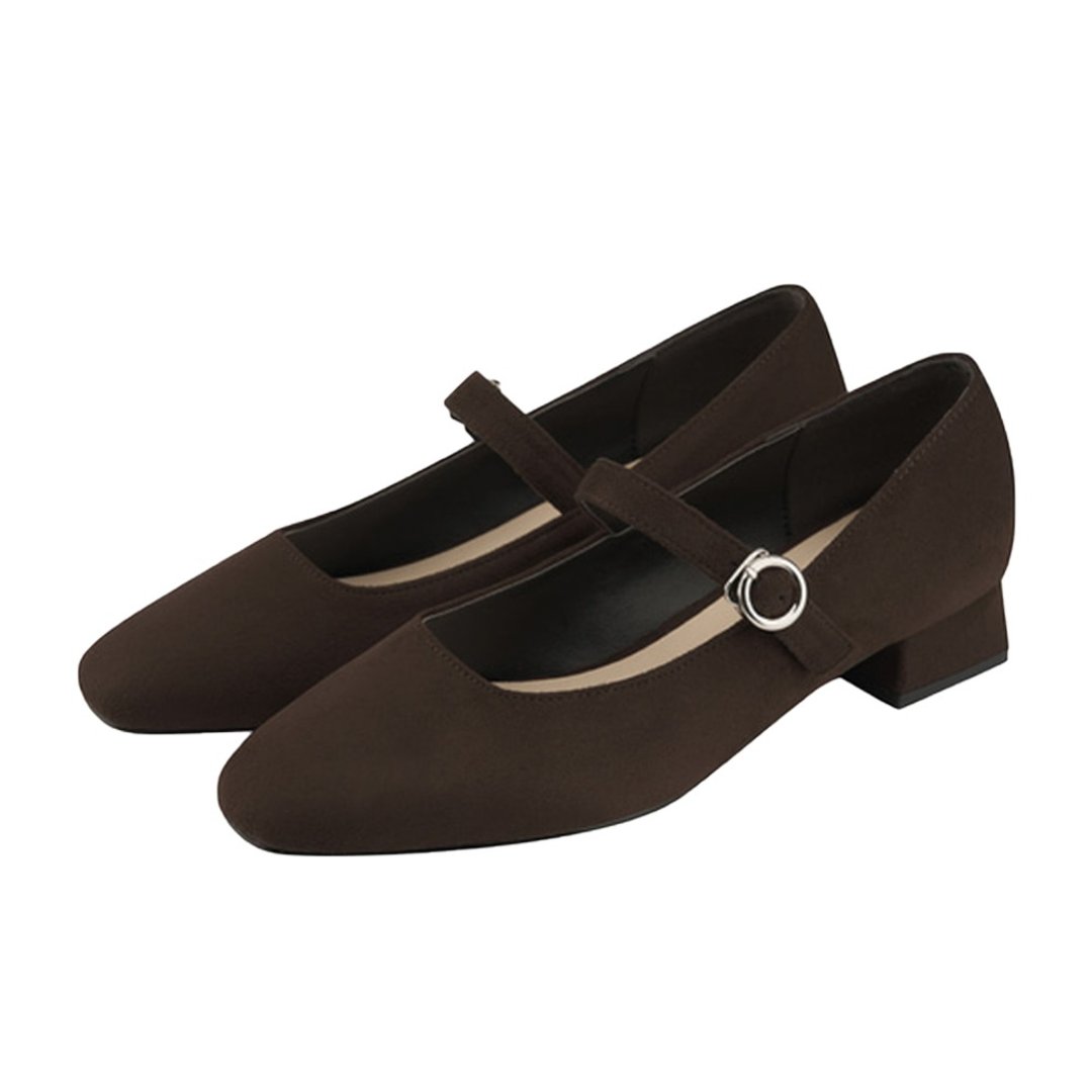 PRE-ORDER SPUR Slim Square Mary Jane QA8024 Brown - 其他女款皮鞋 - 其他材质 