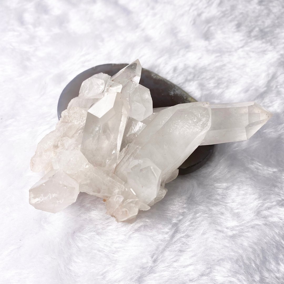 *天赐的礼物* 天然 白水晶 净化 White Quartz Cluster - 摆饰 - 水晶 白色