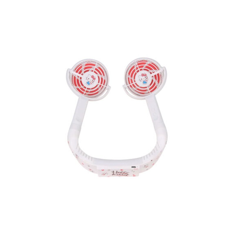 COOL住你潮人挂颈风扇 - Hello Kitty - 电扇 - 塑料 白色