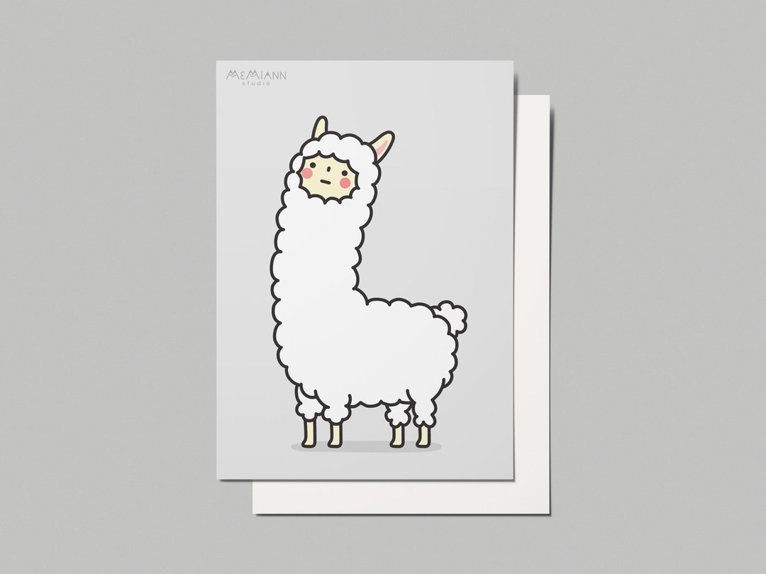 Pavo Alpaca 明信片 - 卡片/明信片 - 纸 多色