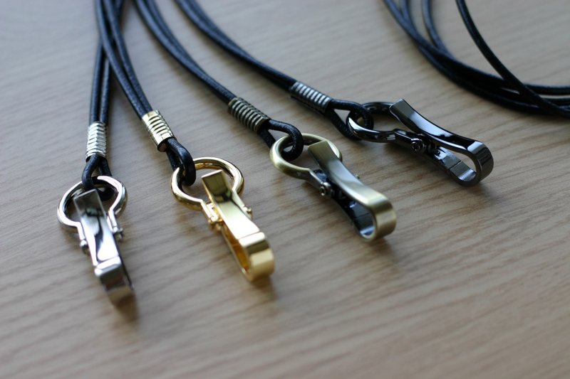 颈带 (挂绳+钩扣) - 真皮绳 伞绳 蜡绳 - 挂绳/吊绳 - 真皮 