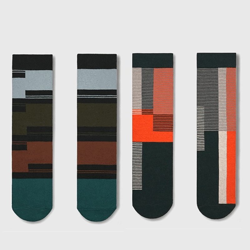 DEAR FRIENDS SOCKS SET_A Anniversary / gift / present / friend / couple - 袜子 - 棉．麻 红色